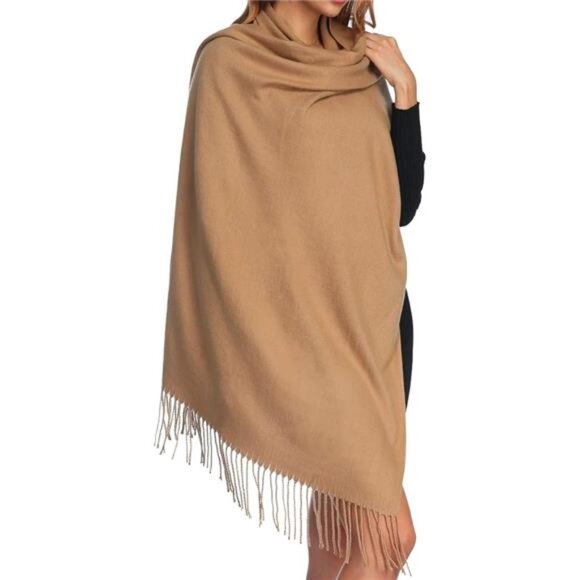 Womens Thick Oversized Pashmina Shawl Wrap Scarves Soft Winter Warm - Picture 7 of 7